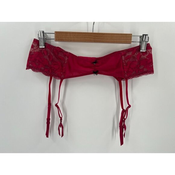 NWT Betsey Johnson Starlet Lace Garter L Red Style 727801 Pinup Valentine's Day - Picture 3 of 12